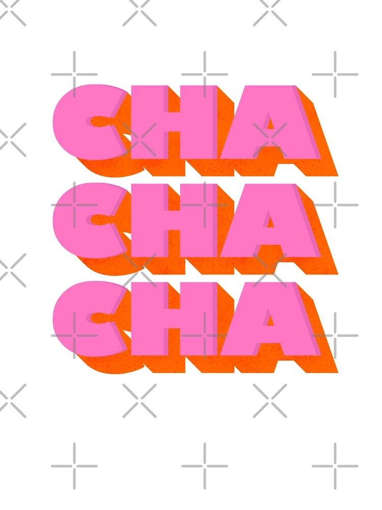 Disover CHA CHA CHA pink typography Onesie