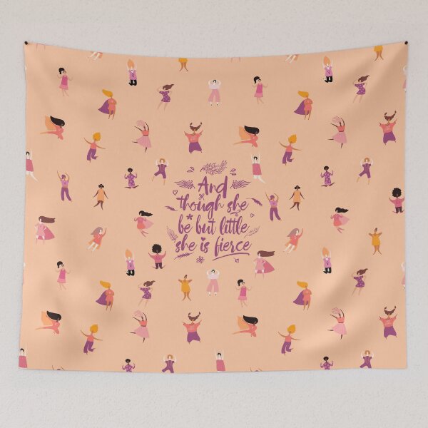 Item preview, And though she be but little - Girl Power (GP4) designed and sold by Tej2point0.