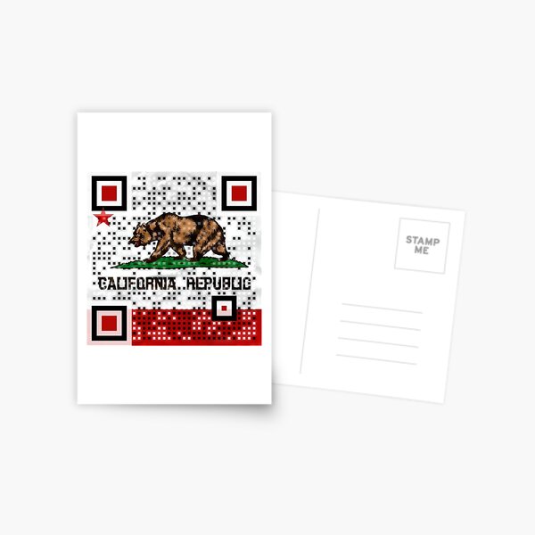 Custom Logo QR Code, Scanable Postcard