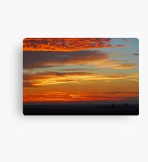 Denver in the clouds Canvas Print