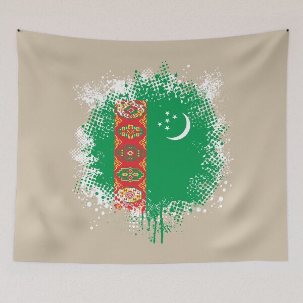 Item preview, Flag of Turkmenistan - Splat designed and sold by pixelinga.