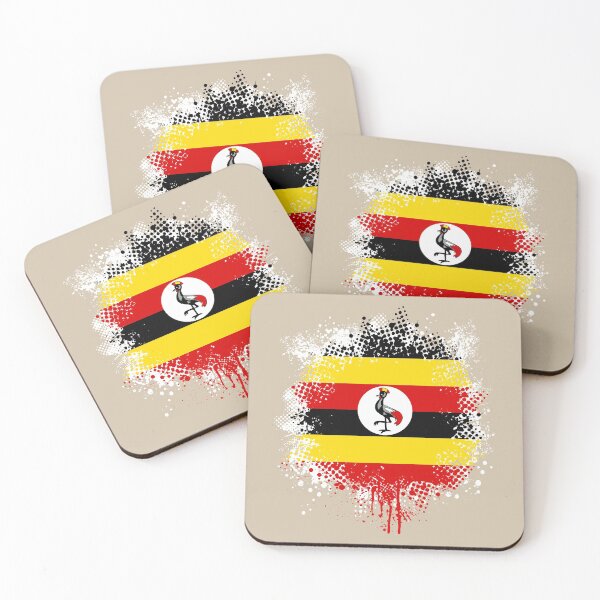 Item preview, Flag of Uganda - Splat designed and sold by pixelinga.