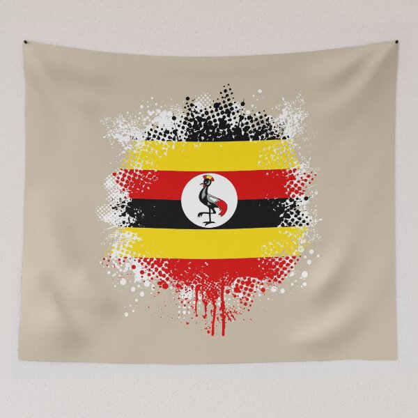 Item preview, Flag of Uganda - Splat designed and sold by pixelinga.