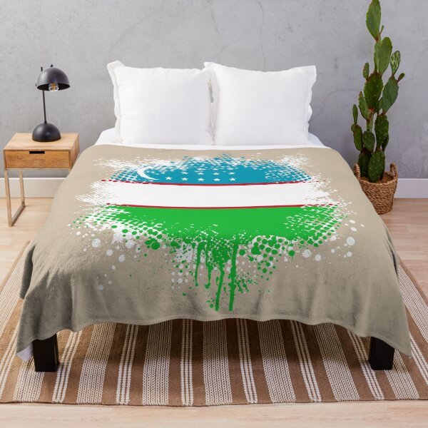 Item preview, Flag of Uzbekistan - Splat designed and sold by pixelinga.