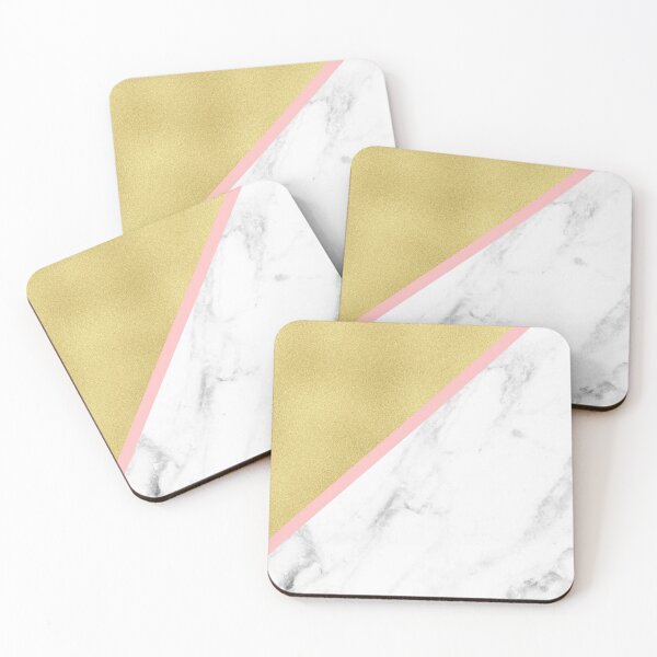 Item preview, Golden and pink geometric marble background designed and sold by Jenmag.