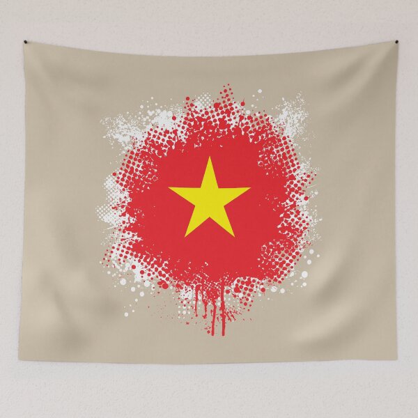 Item preview, Flag of Vietnam - Splat designed and sold by pixelinga.