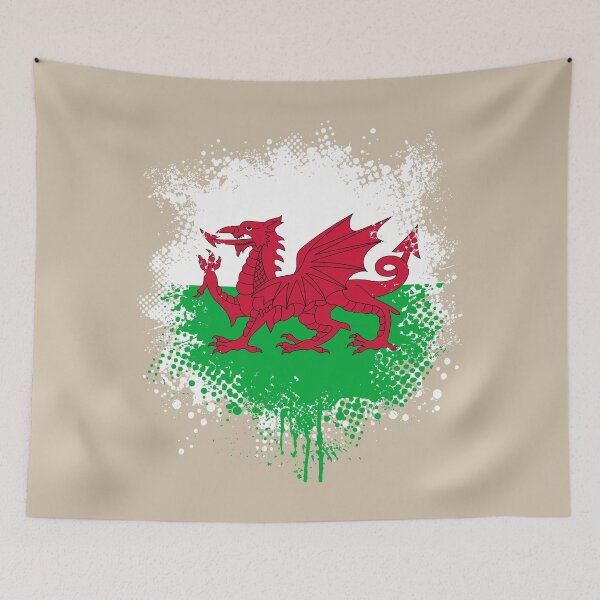 Artikelvorschau, Flag of Wales - Splat entworfen und verkauft von pixelinga.