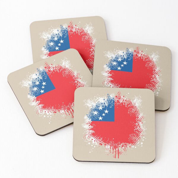Item preview, Flag of Western Samoa - Splat designed and sold by pixelinga.