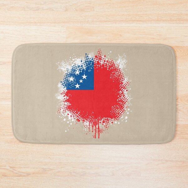 Item preview, Flag of Western Samoa - Splat designed and sold by pixelinga.
