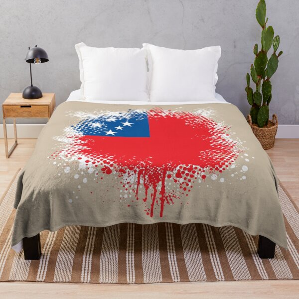 Item preview, Flag of Western Samoa - Splat designed and sold by pixelinga.