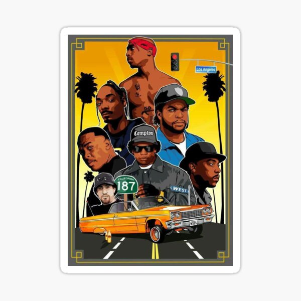 RAP US - OLD SCHOOL 90 & # 39; S Sticker