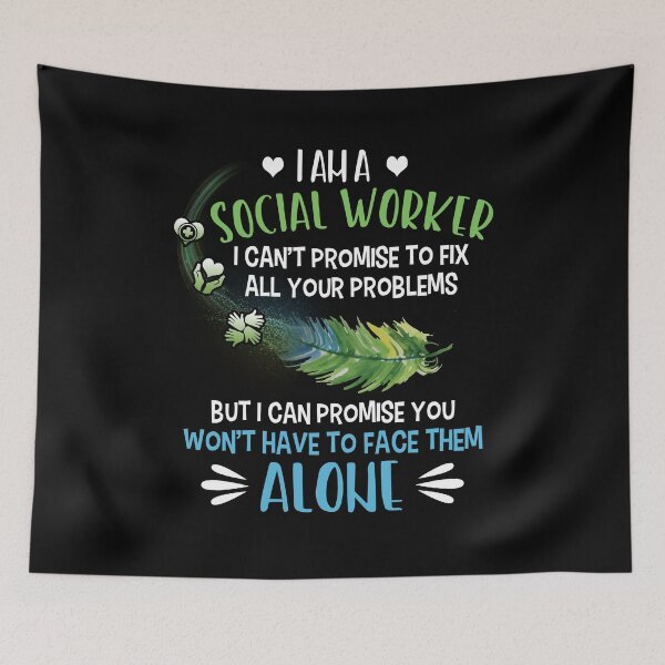 Item preview, Meaningful Social Worker Gift - I Promise You Won't Face Your Problems Alone - Social Work designed and sold by kntranhoang.