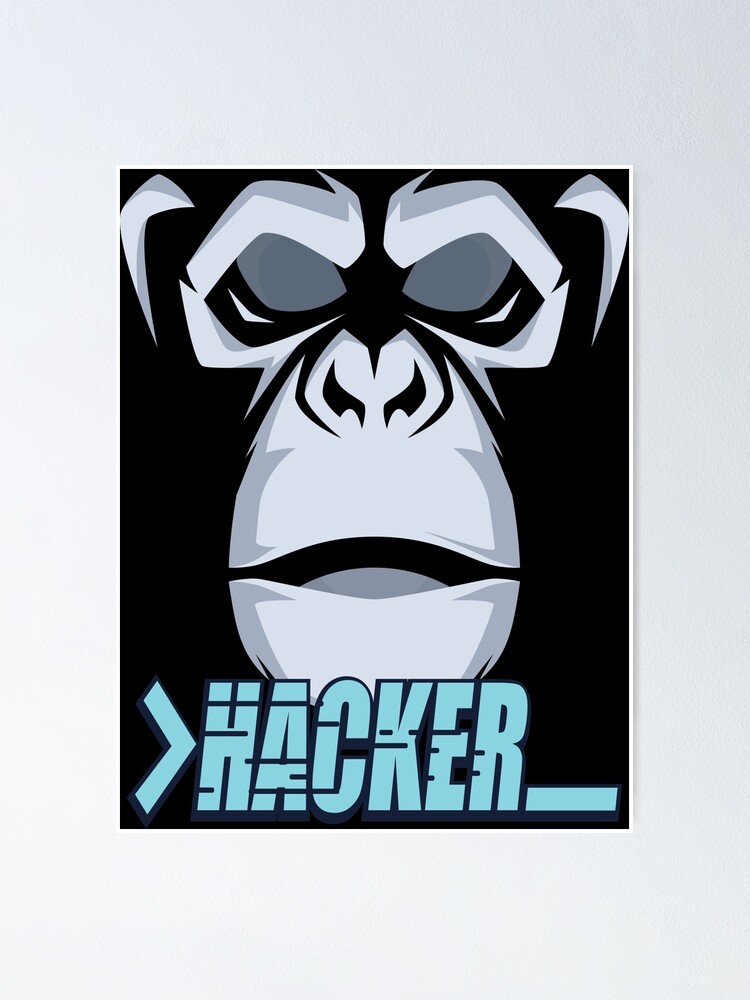 “Gorilla Hacker No More Games” Poster for Sale by ProjectX23 | Redbubble