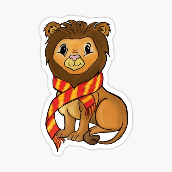 Lion Mascot Sticker