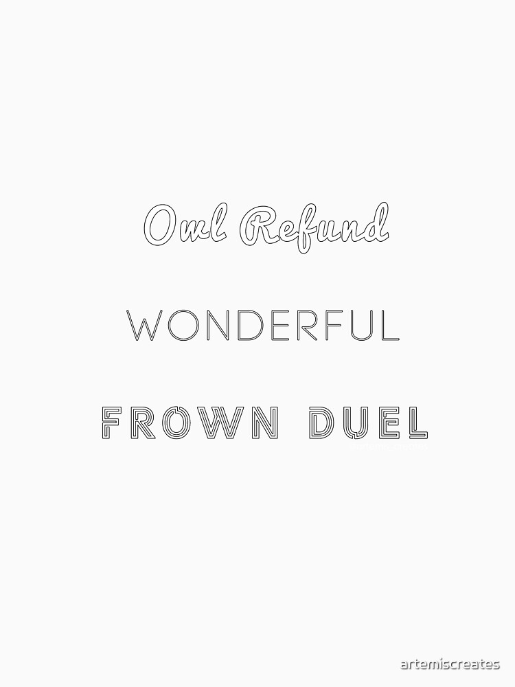 Wonderful Frown Duel by artemiscreates