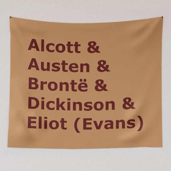 Item preview, Female Literary Classic Writers, Burgundy Font designed and sold by ML-Design-Guy.