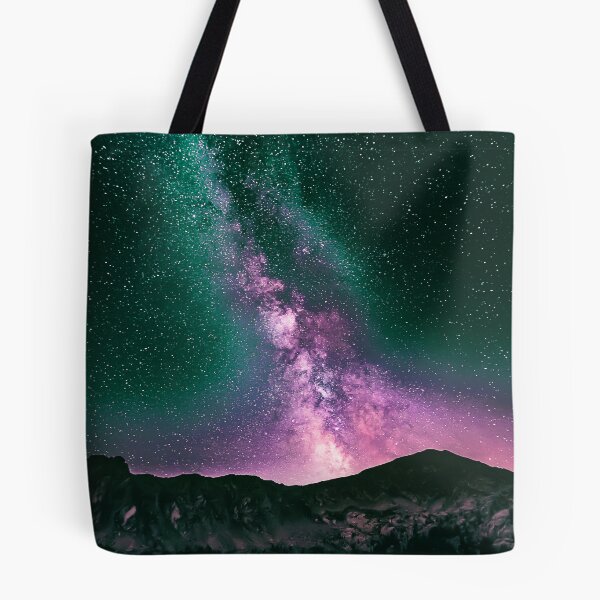 Item preview, Night Sky Star Landscape - Purple Turquoise designed and sold by Tej2point0.