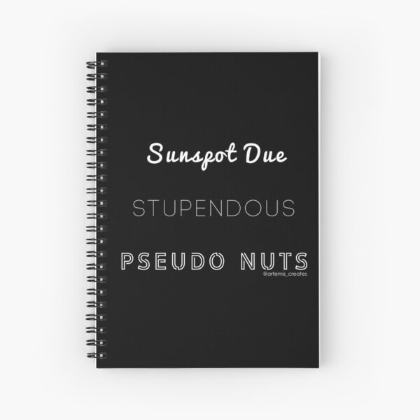 Stupendous Pseudo Nuts Spiral Notebook