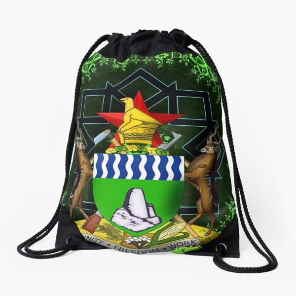 Harare Drawstring Bags Redbubble