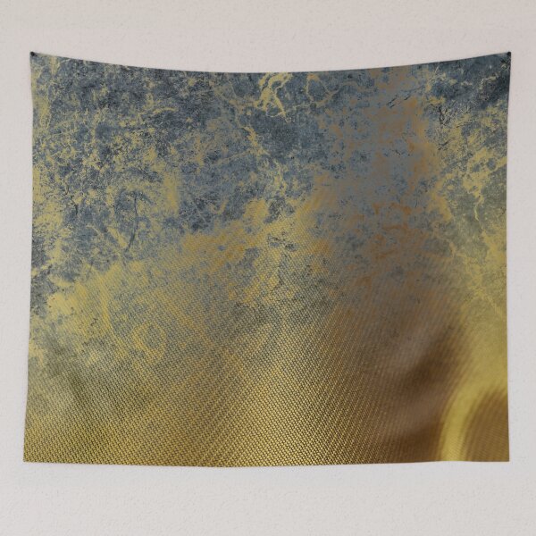 Item preview, Gold Fabric Into Blue Marble designed and sold by Tej2point0.