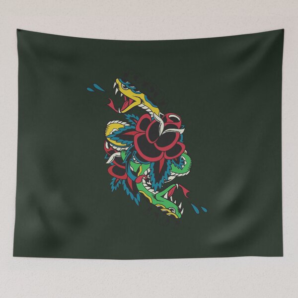 Item preview, Retro tattoo, snake designed and sold by DerSenat.