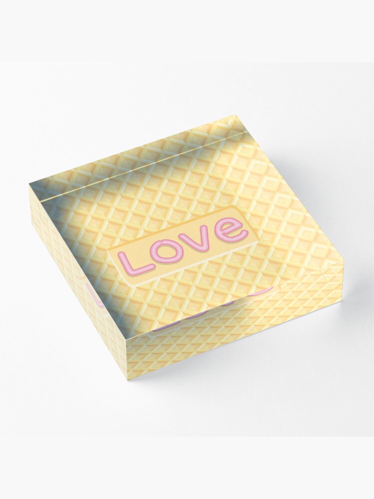 Alternate view of Wafer Cookie Love Acrylic Block