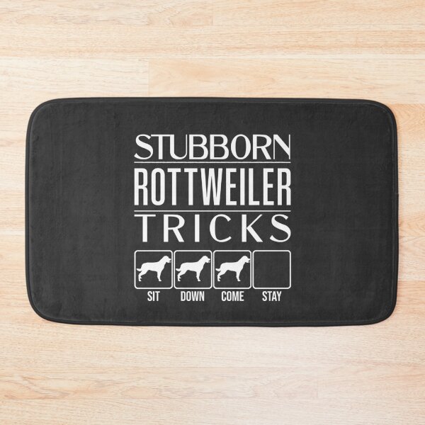 Item preview, Funny Rottweiler Design: Stubborn Rottweiler Tricks / Stubborn Dog Tricks, funny gift idea designed and sold by HEJAshirts.