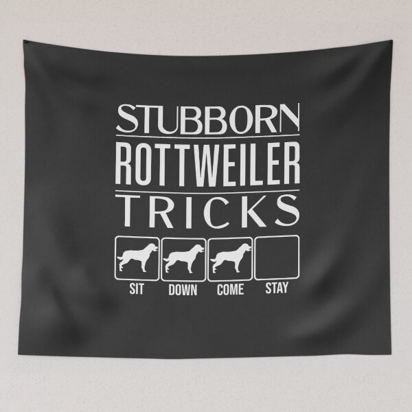 Item preview, Funny Rottweiler Design: Stubborn Rottweiler Tricks / Stubborn Dog Tricks, funny gift idea designed and sold by HEJAshirts.