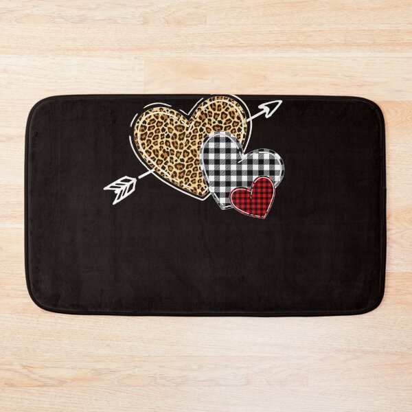 Item preview, leopard heart buffalo plaid heart valentine day t shirt 555 designed and sold by wfbkcef.