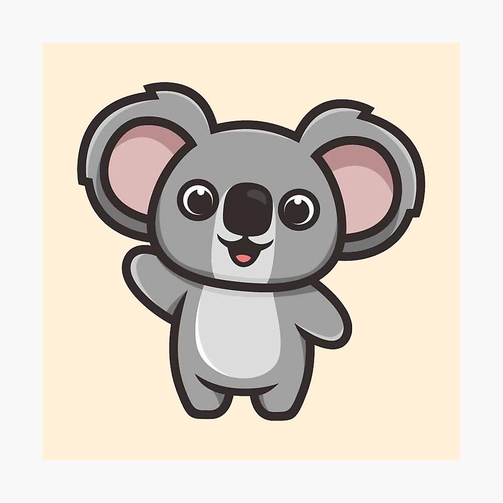 Poster Kawaii Koala Par Flakey Redbubble Poster Kawaii Koala Par Flakey Redbubble