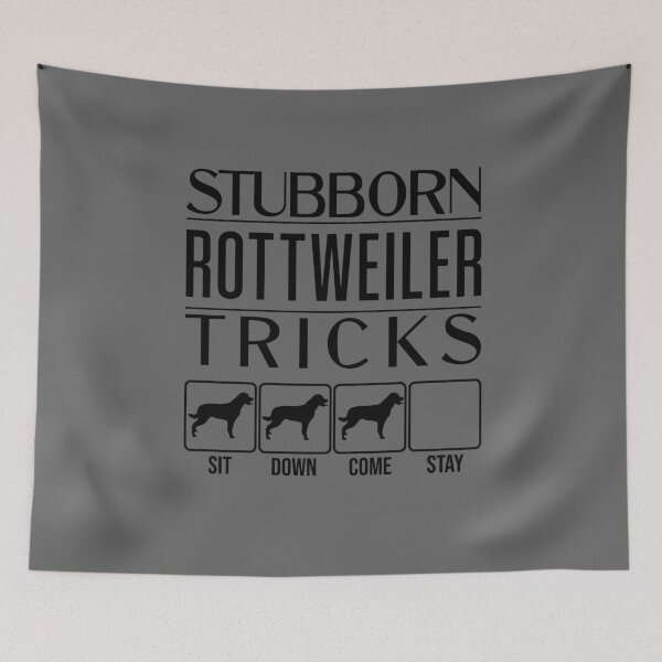 Item preview, Funny Rottweiler Design: Stubborn Rottweiler Tricks / Stubborn Dog Tricks, funny gift idea designed and sold by HEJAshirts.