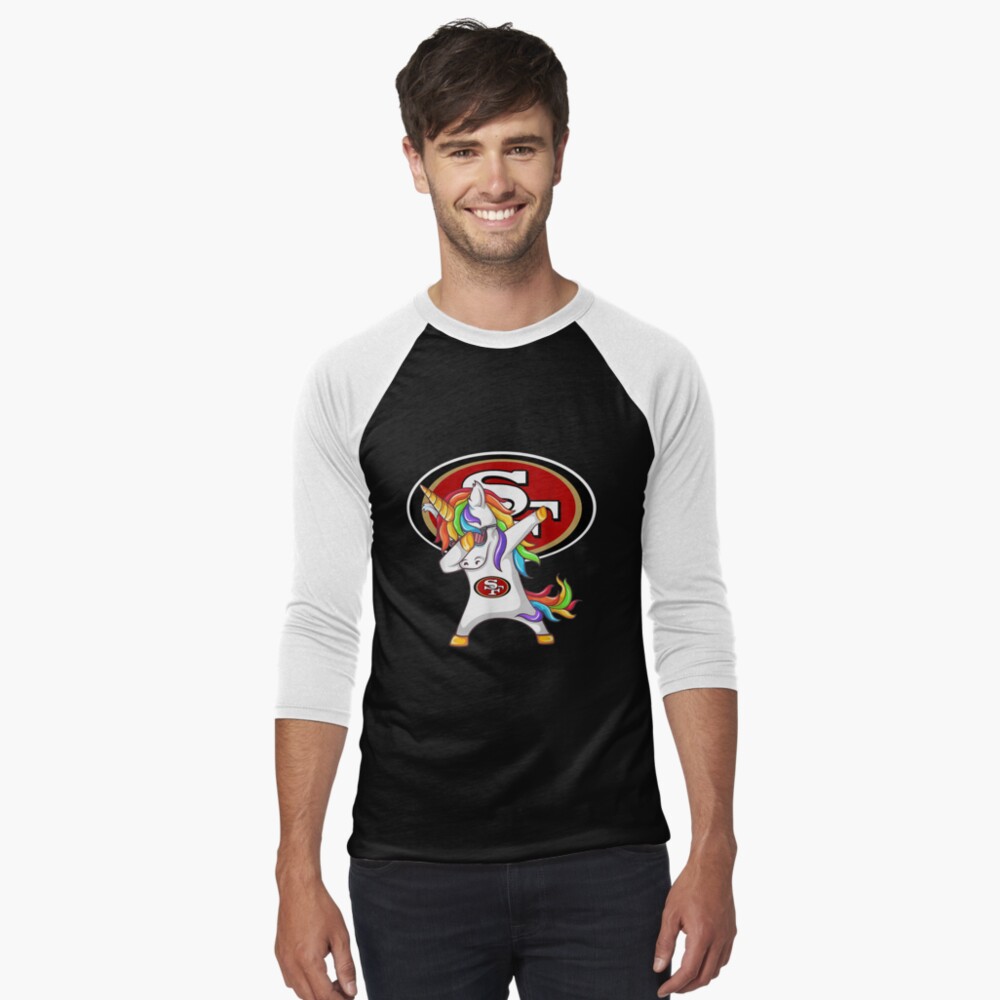 patrick unicorn dabbing football team sanfrancisco 49er t shirt 111 |  Sticker