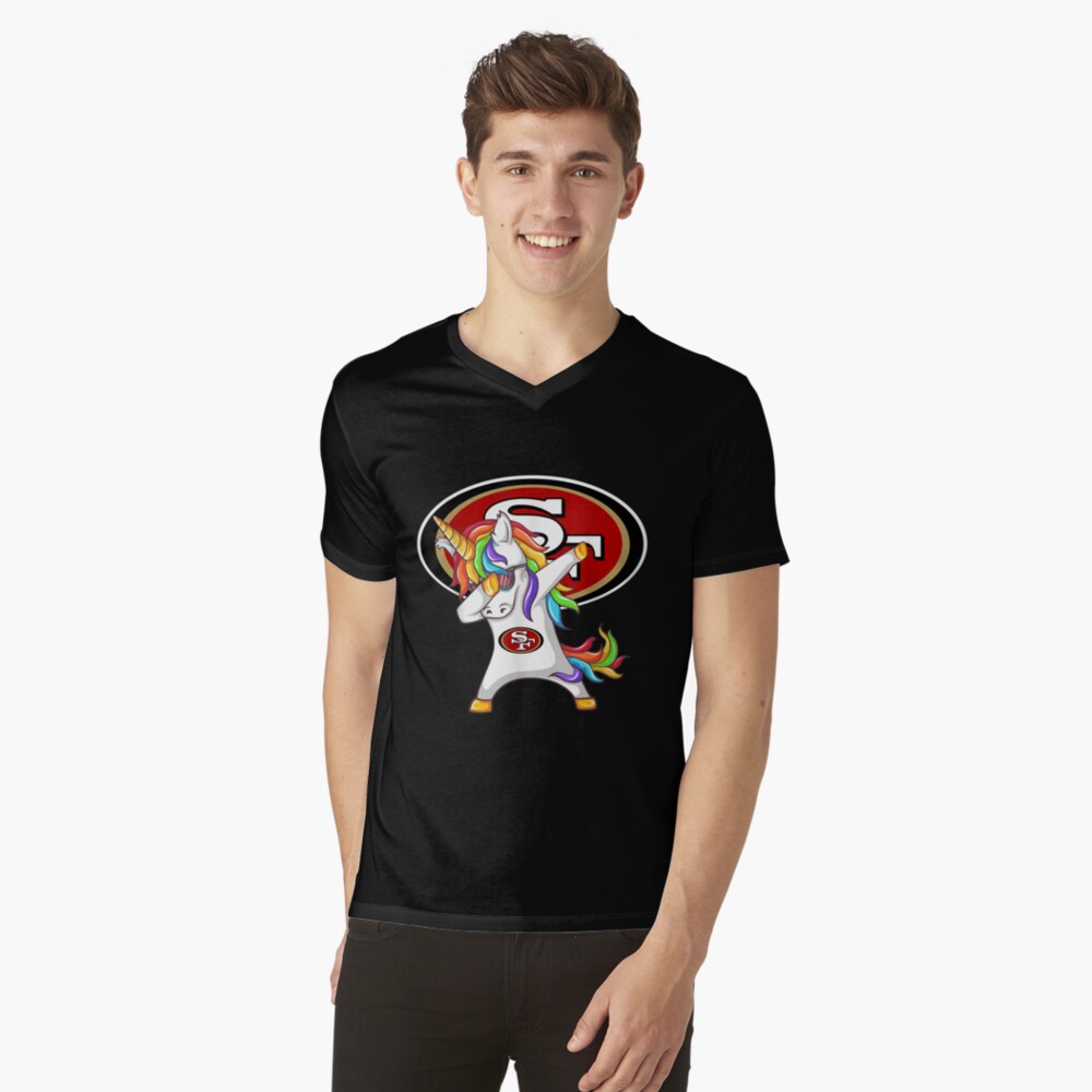 patrick unicorn dabbing football team sanfrancisco 49er t shirt 111 |  Sticker