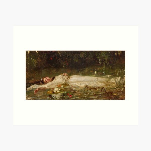 Item preview, Ophelia by Friedrich Wilhelm Theodor Heyse designed and sold by Ethereal Amour.