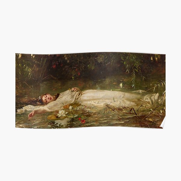 Ophelia by Friedrich Wilhelm Theodor Heyse Poster