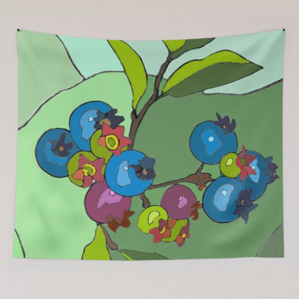 Item preview, blueberries two designed and sold by sarahmbruce.