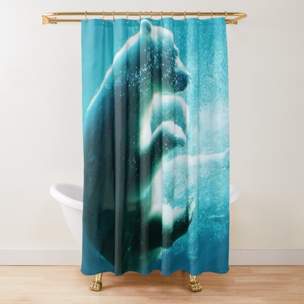 Save the Polar Bear - Ice caps are melting! Shower Curtain