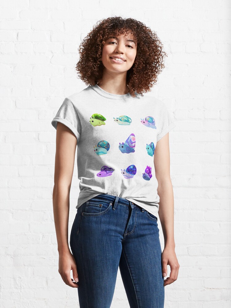 Alternate view of Jewel Snail - pastel Classic T-Shirt