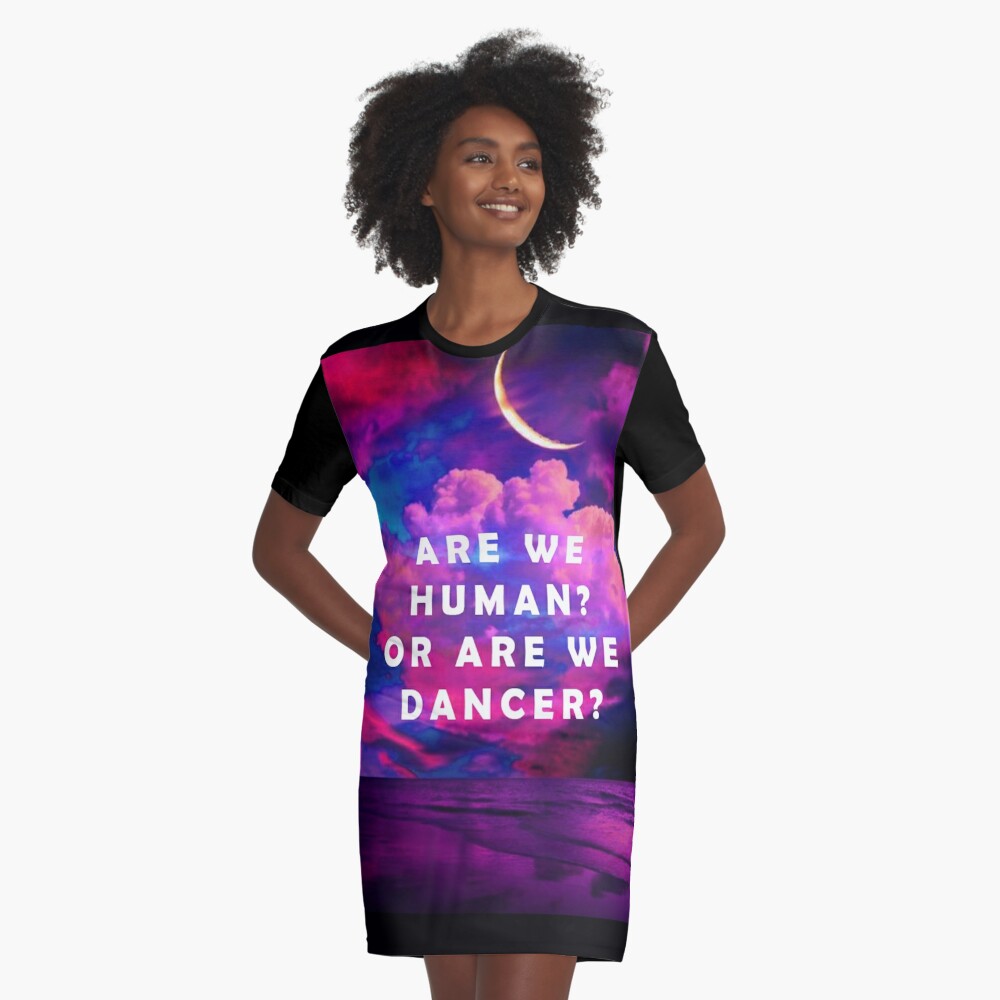 Are We Human Or Are We Dancer The Killers Design Graphic T Shirt Dress For Sale By 3637