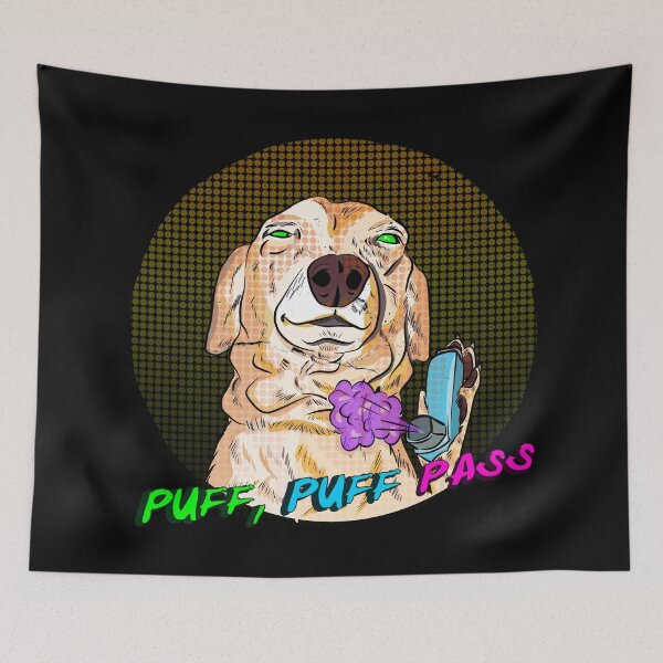 Artikelvorschau, INHALATOR PUFF PUFF PASS DOG entworfen und verkauft von aydapadi.