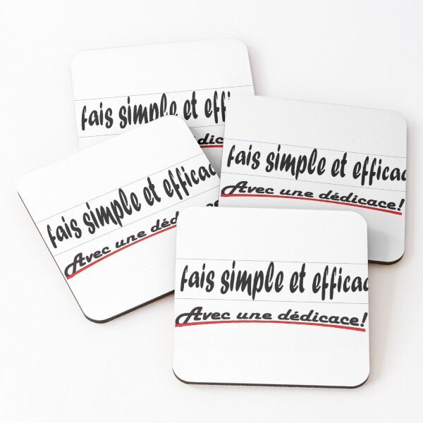 Dessous De Verre Sur Le Theme Citation Simple Redbubble