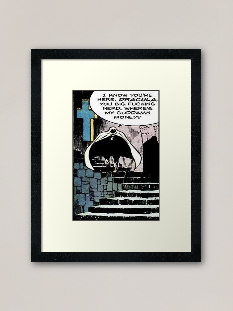 Moon Knight Dracula Framed Art Print By Metro85 Redbubble