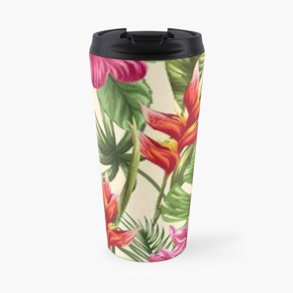 Tahitian flower patterns Travel Mug