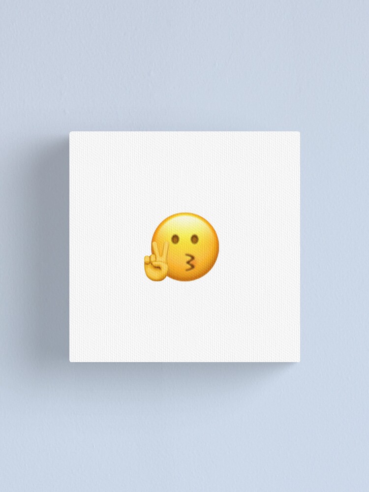 Einfach Nur Emoji Chillen Leinwanddruck Von Shreksucks Redbubble