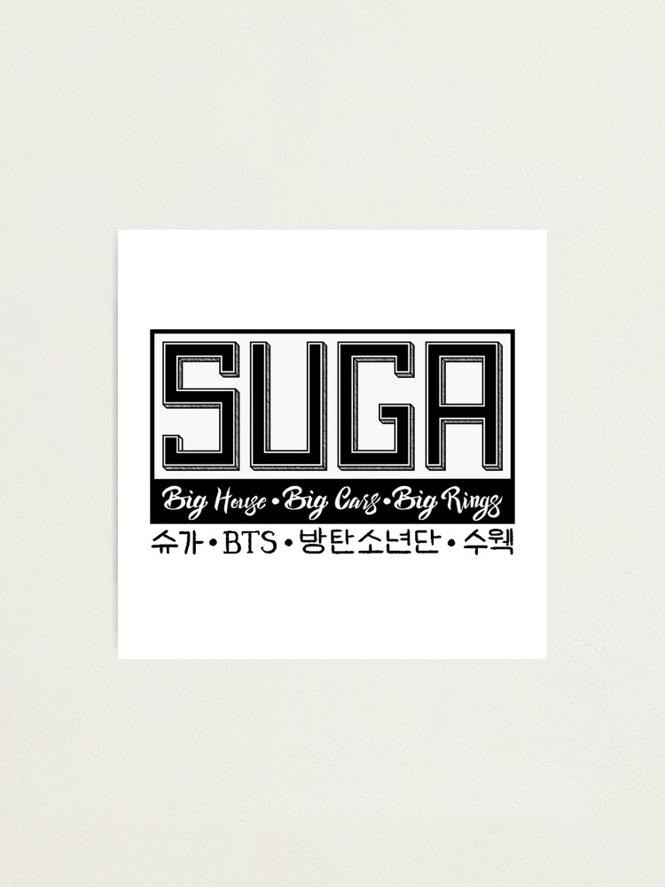 bts suga stickers photographic print by letsgetsticky redbubble