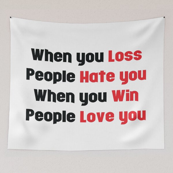 Item preview, Loss vs Win | Love vs Hate designed and sold by VectorPB.