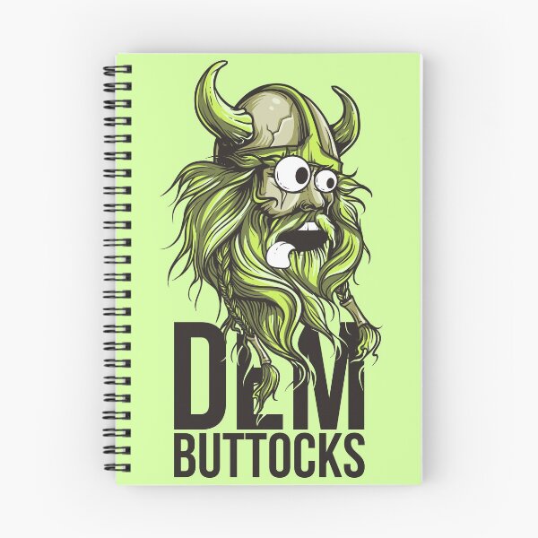 Item preview, Dem Buttocks Lime Green Beard Viking designed and sold by aventi24.