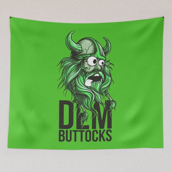 Item preview, Dem Buttocks Green Beard Viking designed and sold by aventi24.