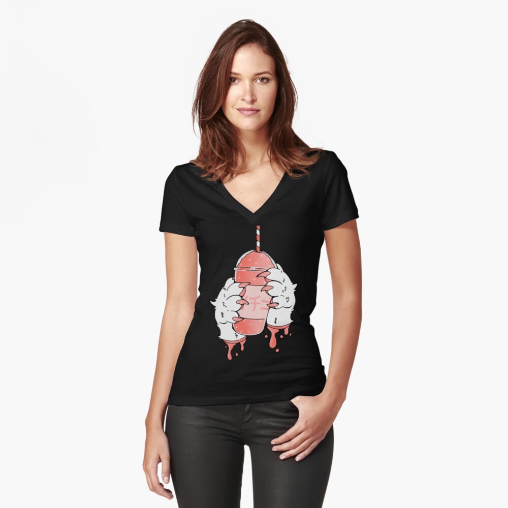 Item preview, Fitted V-Neck T-Shirt designed and sold by Demibodt38.