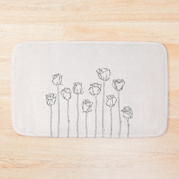 Item preview, Rose border illustration designed and sold by BotanicalStudy.